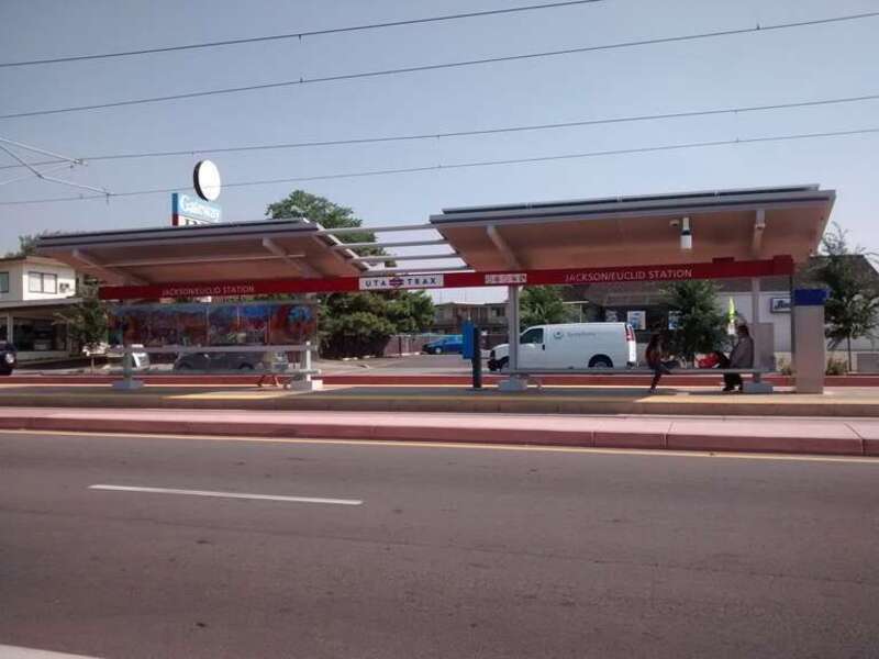 Jackson/Euclid (UTA station) in Salt Lake City, Utah.