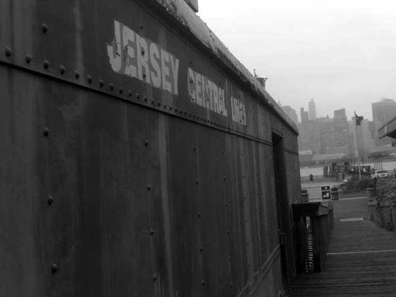 Railcar at Liberty State Park
