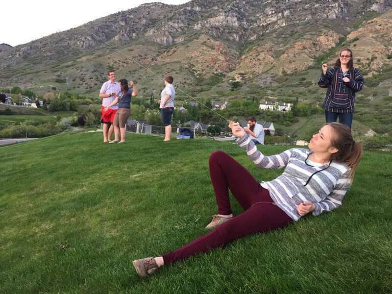 Kathy in the Rock Canyon Park in notheastern Provo, Utah, May 2016