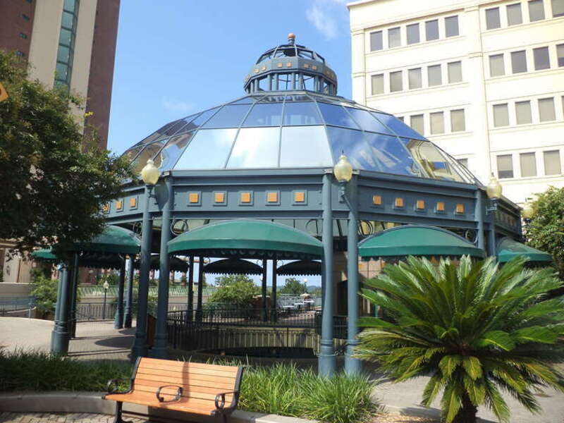 Kleman Plaza structure outside, Tallahassee, Leon County, Florida