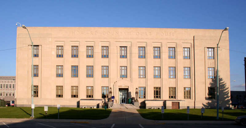 Howard County courthouse in Kokomo, Indiana.