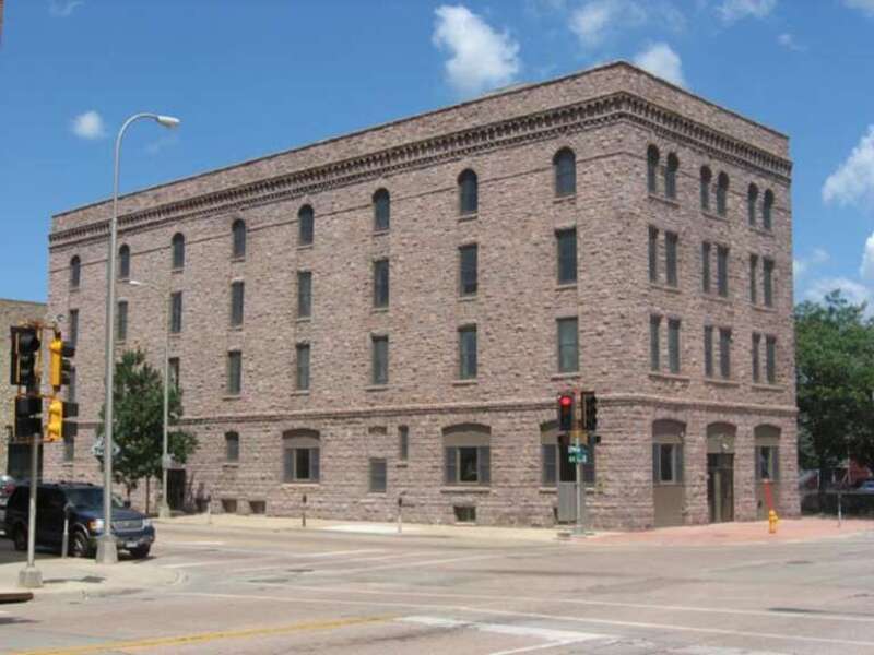 Andrew Kuehn Warehouse in downtown Sioux Falls, South Dakota, USA.