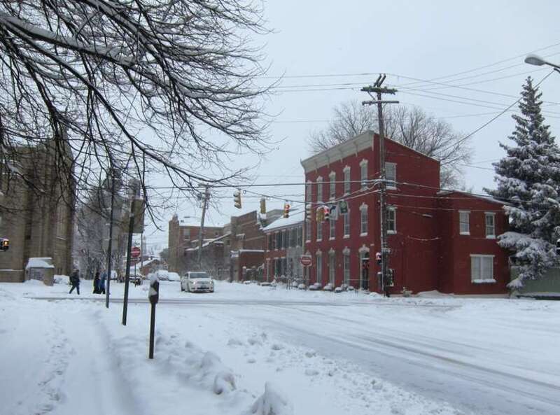 Looking East on West 2nd Street