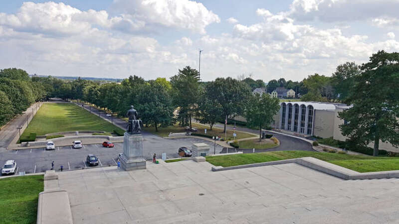 looking at former reflecting pool - McKinley Tomb