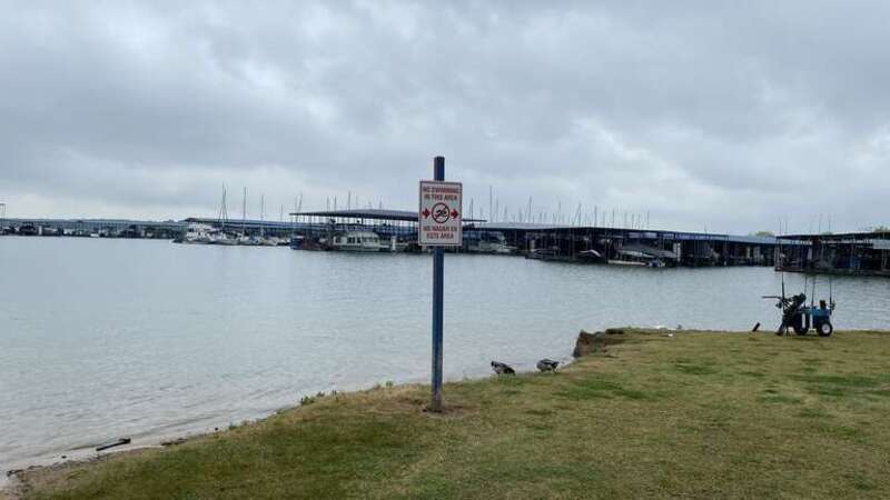 A part of a Joe Pool Lake