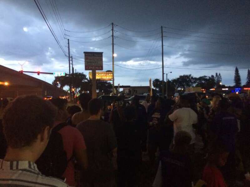 Photograph taken on Sunset Point Road as part of Justice for Markeis: A Legacy Never Forgotten, held on July 19, 2019.