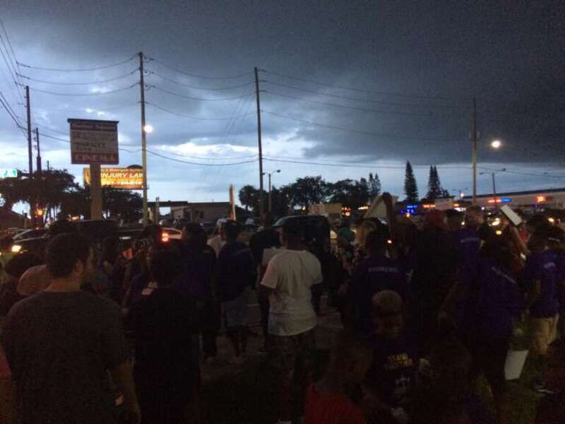 Photograph taken on Sunset Point Road as part of Justice for Markeis: A Legacy Never Forgotten, held on July 19, 2019.