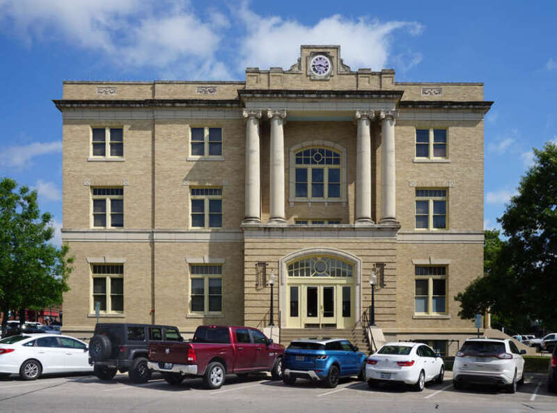 The Historic Collin County Courthouse, currently the McKinney Performing Arts Center, in McKinney, Texas (United States).