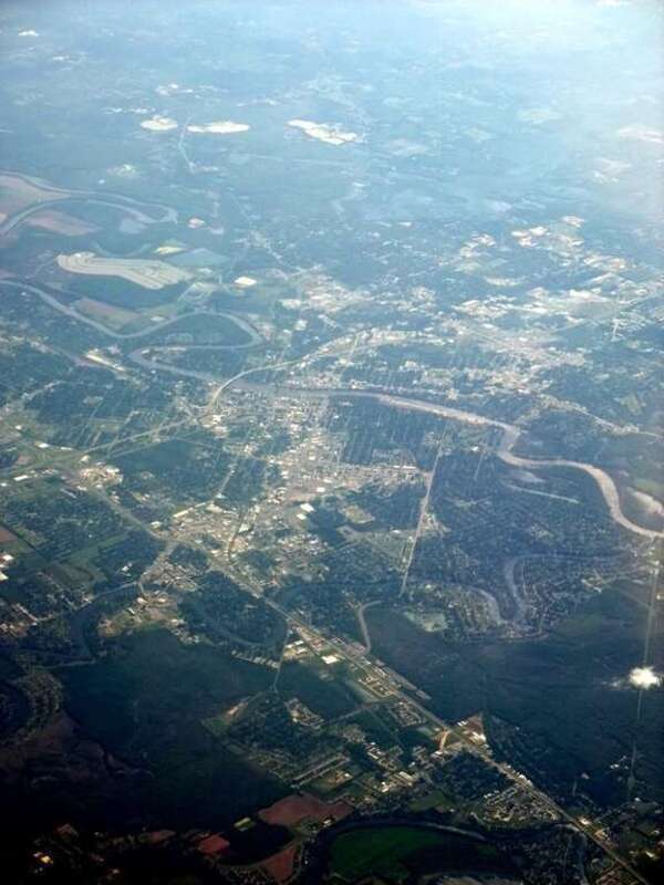 West Monroe on the other side of the Ouachita river.