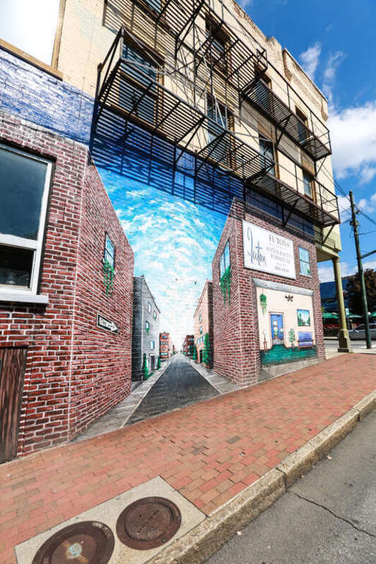 Mural on Walnut Street in Asheville