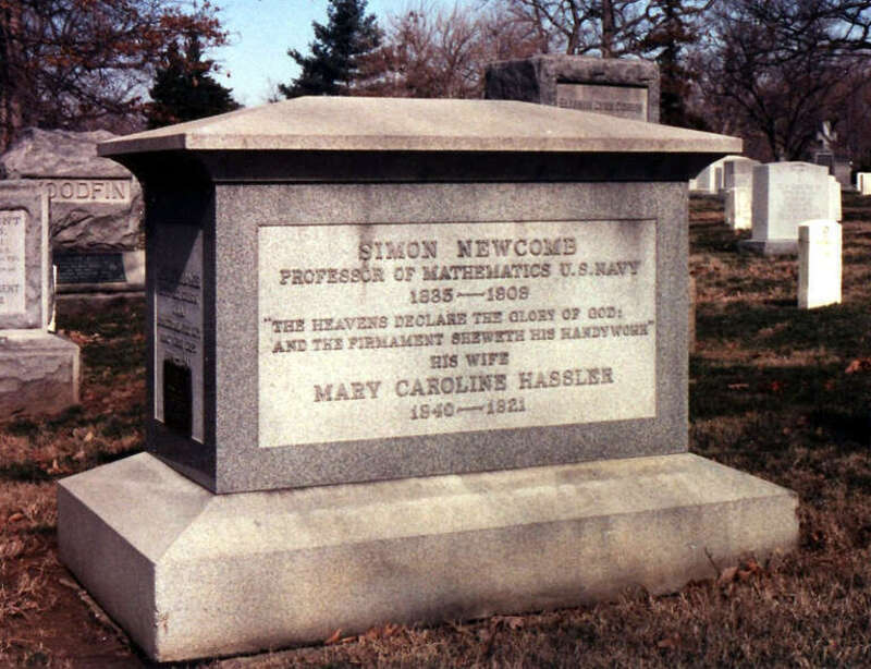 Grave of Simon Newcomb, the US astronomer