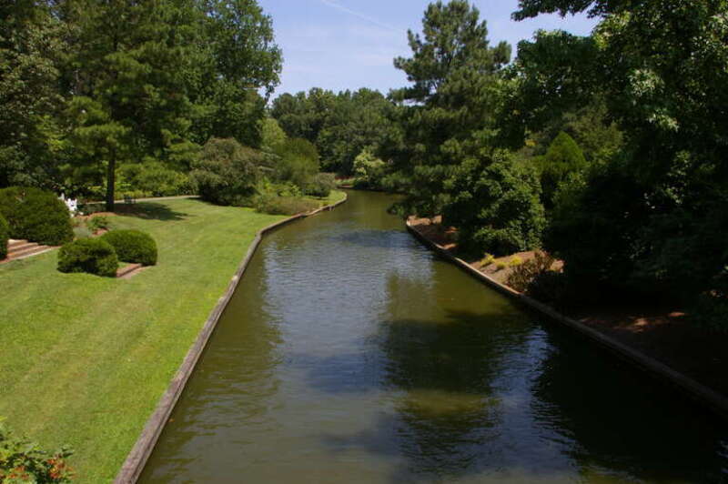 Canal at the Norfolk Botanical Garden, in Norfolk, Virginia.
June 2007.