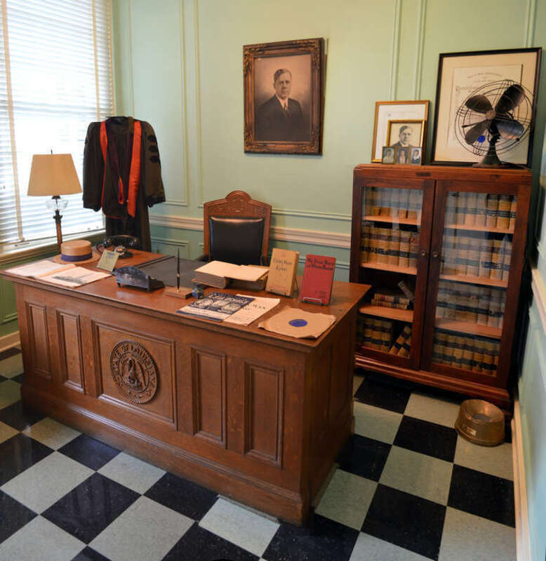 The office of Governor Huey Long at the Old Louisiana Governor's Mansion in Baton Rouge, Louisiana.