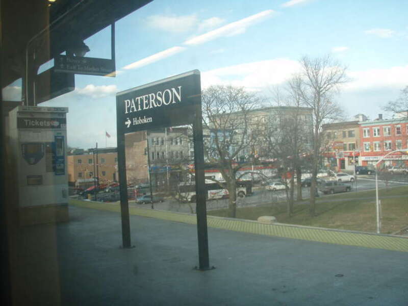 A train station in Paterson, New Jersey