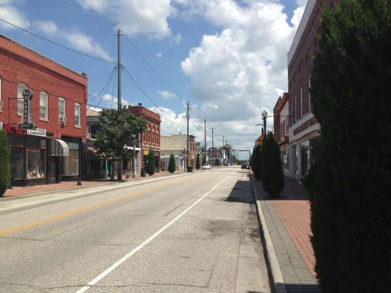 The Phoebus neighborhood of Hampton Virginia, viewed from East Mellen St
