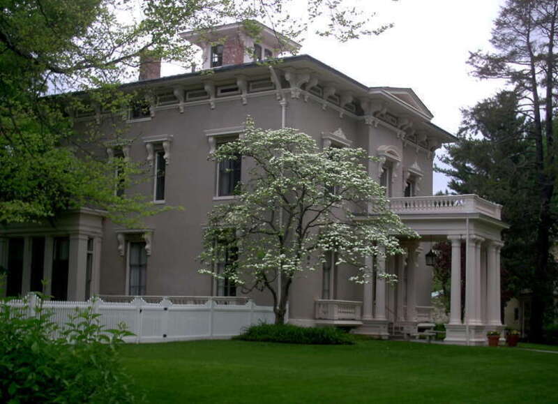 President's House, Wesleyan University, Middletown, Connecticut, USA. Also known as Coite-Hubbard House.