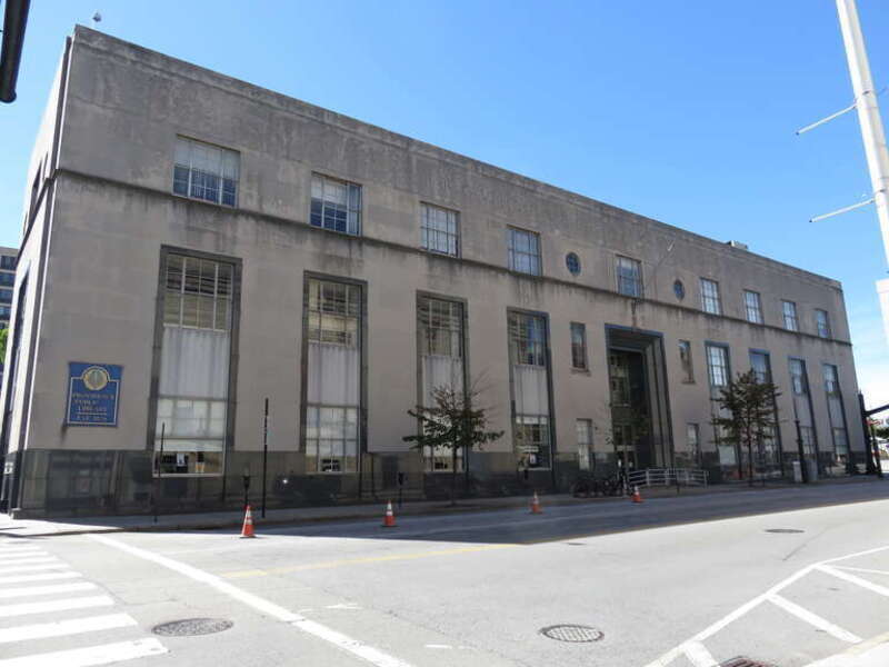 Northeast face of the Providence Public Library in Providence, Rhode Island in 2015