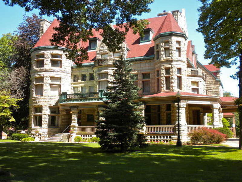 Richard F. Newcomb House on NRHP since June 3, 1982. At 1601 Maine St.,	Quincy, Illinois. The most impressive of a whole row of impressive houses along Maine Street. Now a museum.