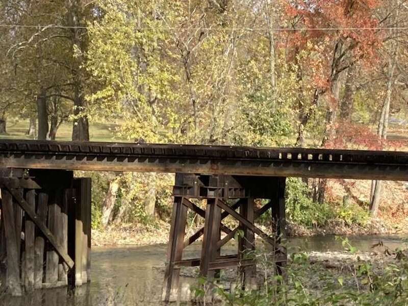 Railroad bridge in Snyder Park, Springfield, Ohio