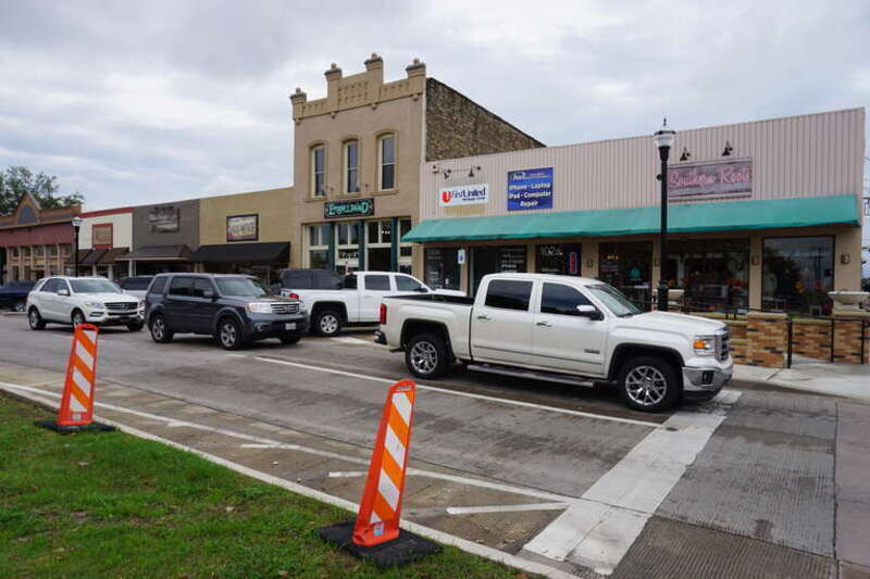 Rusk Street in Rockwall, Texas (United States).