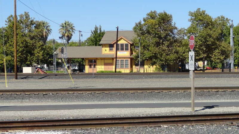 Roseville (Amtrak station) Roseville, Placer County, California, USA.