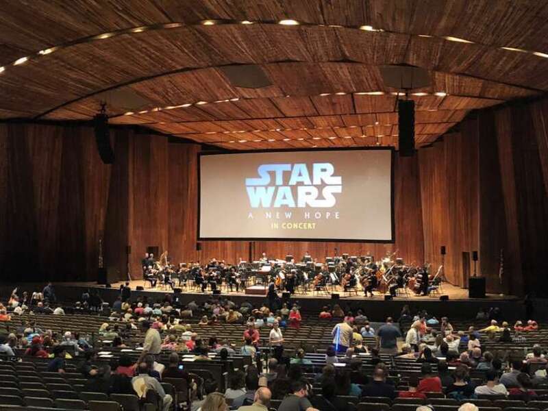 Cleveland Symphony Orchestra performs live &quot;Star Wars: Episode IV&quot; soundtrack as film plays at Blossom Music Center, Labor Day Weekend 2018
