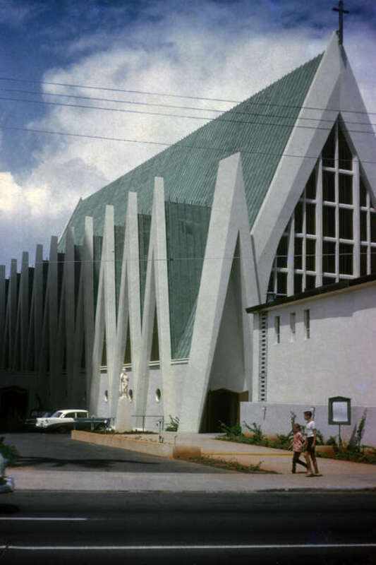 My father took this photo of Saint Augustine Catholic Church located on Waikiki Beach in Honolulu in 1963