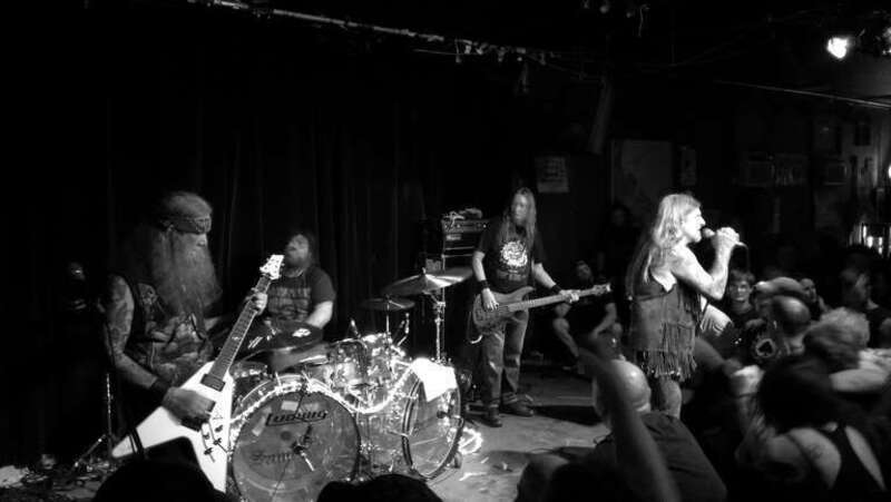 Doom metal band Saint Vitus performing live at Hi-Tone, Memphis.