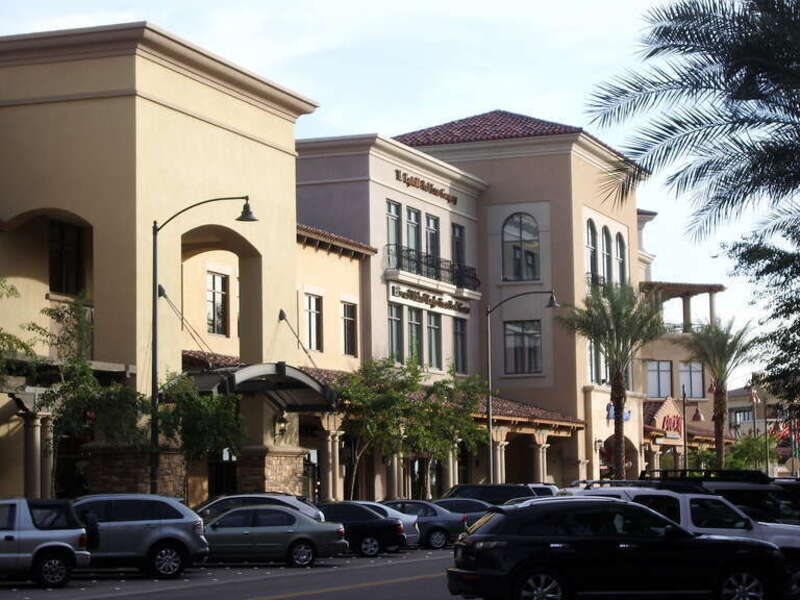 Scottsdale Waterfront shops along Marshall Way. Directly across from Scottsdale Fashion Square.