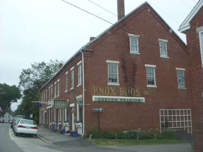 Historic housing block in Searsport, Maine.  Part of the Searsport Historic District.