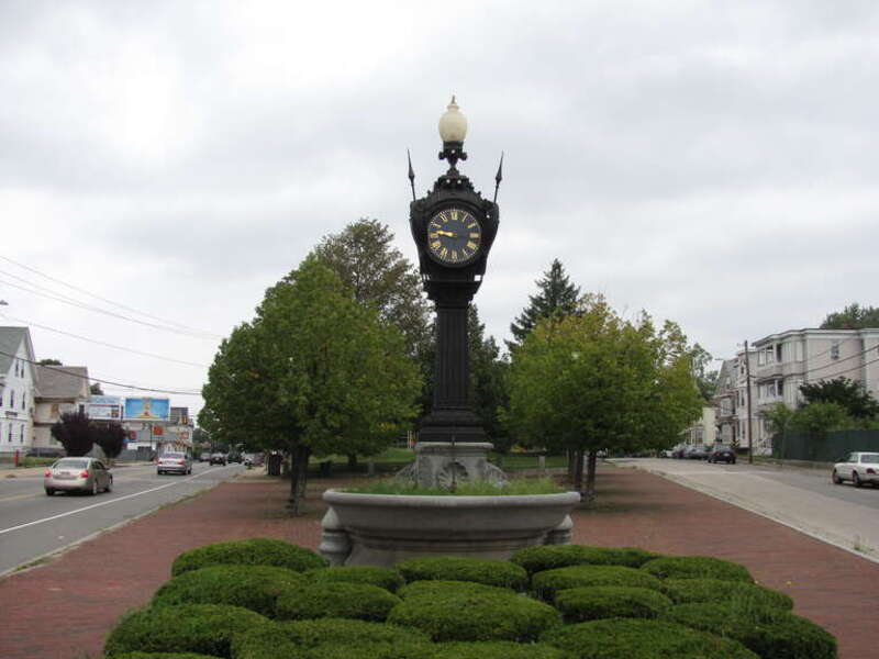 Snow Fountain and Clock, Brockton Massachusetts