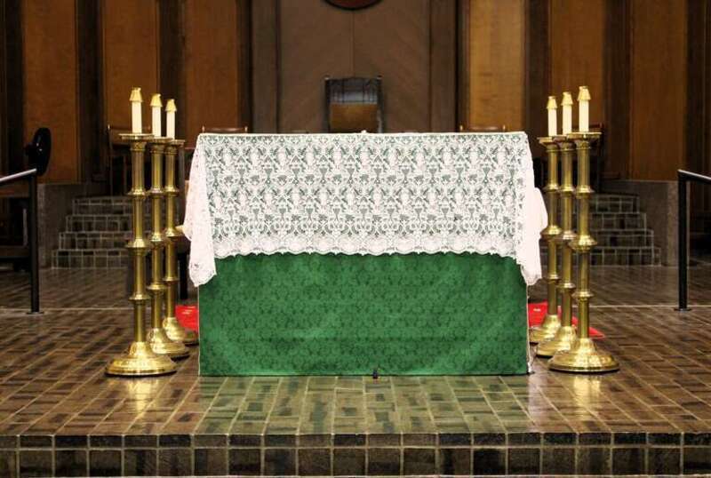 The altar in Saint Mary Cathedral in Lansing, Michigan.