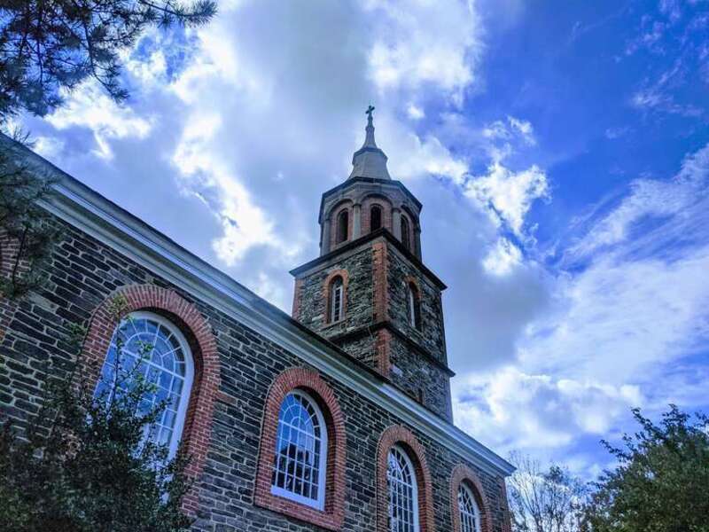 St. Paul's Church National historic site, Mount Vernon, NY. This church stands on the Ancient Village Green of Eastchester, a General Training Ground and Election Place in Colonial Days and Enlisting Headquarters for Revolutionary Soldiers.