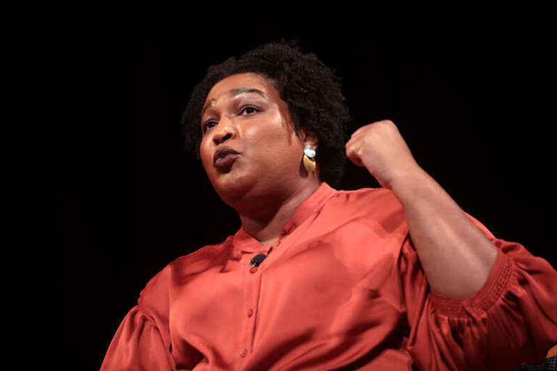 Former Minority Leader of the Georgia House of Representatives Stacey Abrams speaking with attendees at a conversation at the Mesa Arts Center in Mesa, Arizona.

Please attribute to Gage Skidmore if used elsewhere.