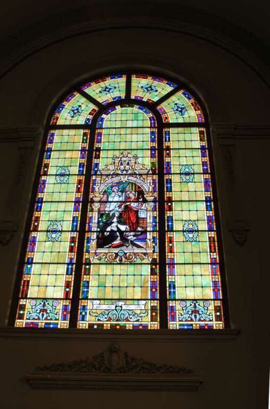 Stained Glass Window in Our Lady of Mt. Carmel Catholic Church, 976 Superior Boulevard, Wyandotte, Michigan