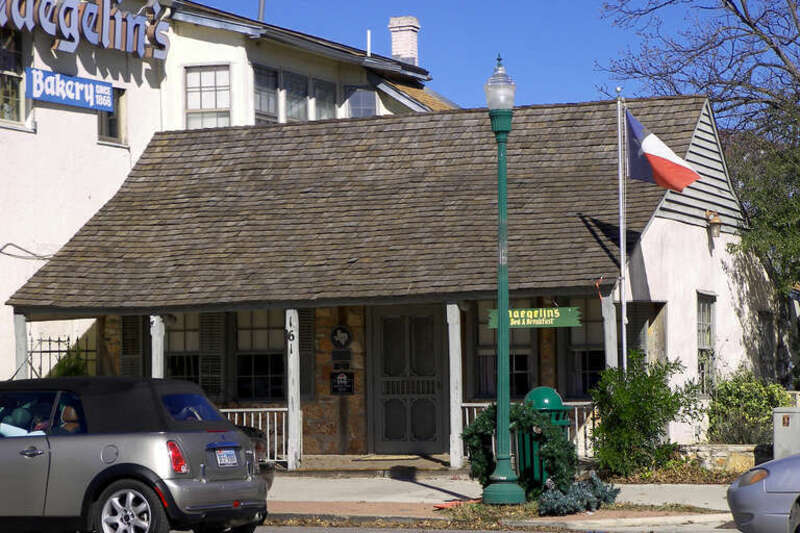 The Stephen Klein House in New Braunfels, Texas, United States. The house was designated a Recorded Texas Historic Landmark in 1967 and listed on the National Register of Historic Places on August 25, 1970.
