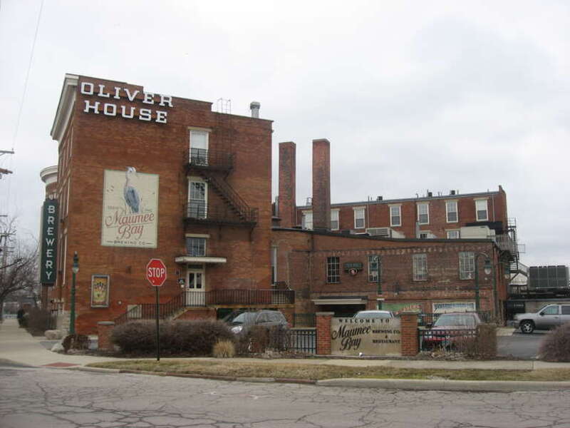 Southern side of the Successful Sales complex (currently the Oliver House), a brewery and former hotel located at 27 Broadway in Toledo, Ohio, United States.  Built in 1859, it is listed on the National Register of Historic Places.
