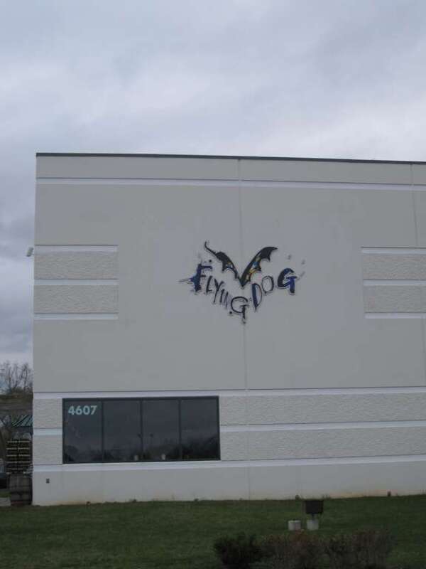 Photo of the outside of Flying Dog Brewery in Frederick Maryland.