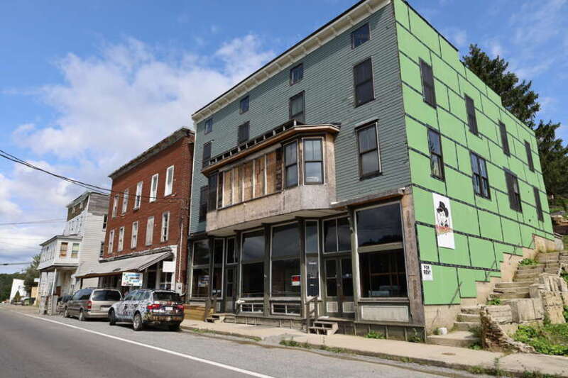Thomas Commercial Historic District in Thomas, West Virginia in 2020