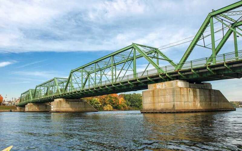 Troy-Waterford Bridge over the Hudson River, Waterford-Troy, New York