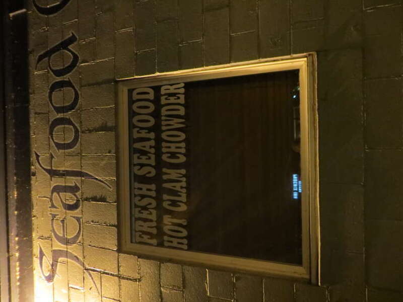 Seafood along West Bay.