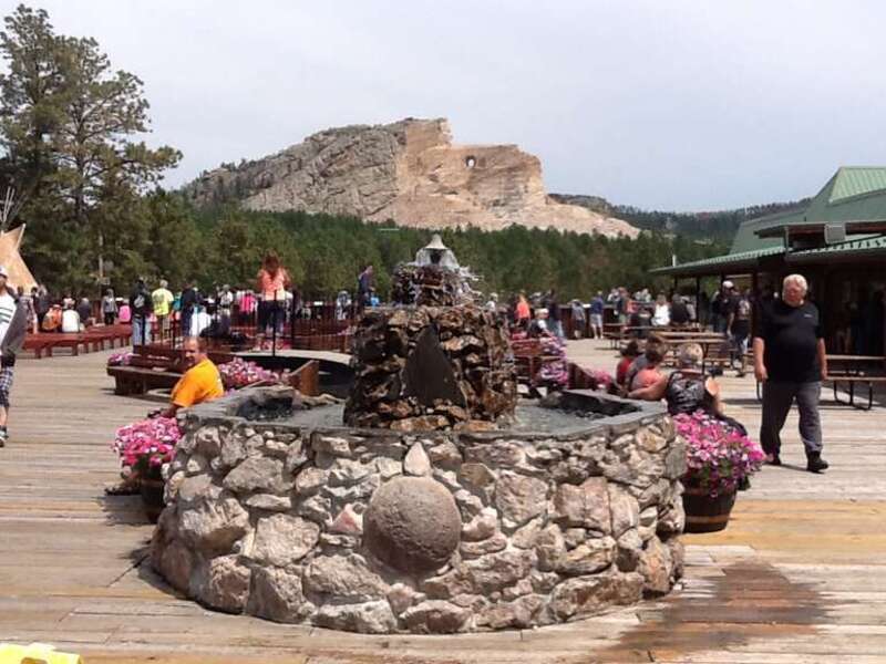 The Crazy Horse Memorial Tourist Center in Custer, South Dakota, USA.  A must see for anyone visiting the area. Taken during our 2014 ride vacation on a Harley during the Sturgis Rally period.