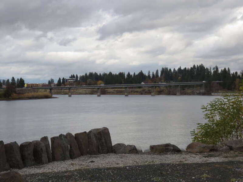 U.S. Route 95 Bridge over the Spokane River in Coeur d'Alene, Idaho in 2018