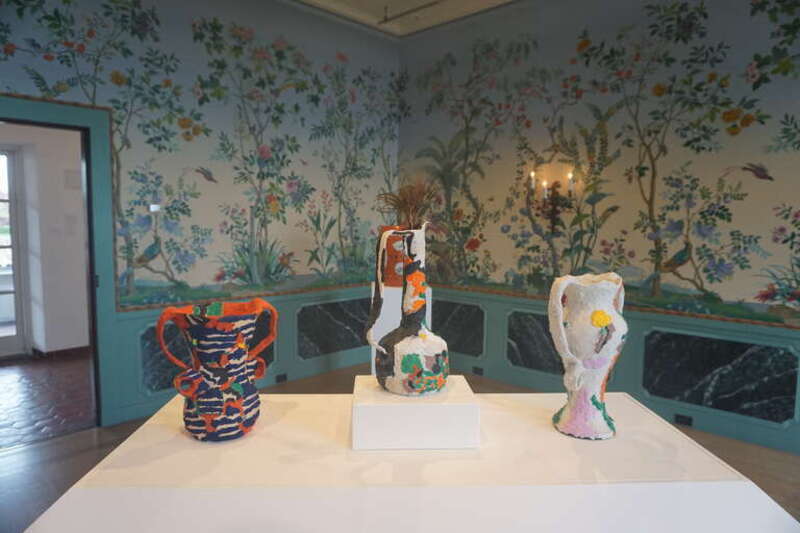 The Mestiere Biennale 2023 exhibit at the Villa Terrace Decorative Arts Museum in Milwaukee, Wisconsin (United States).