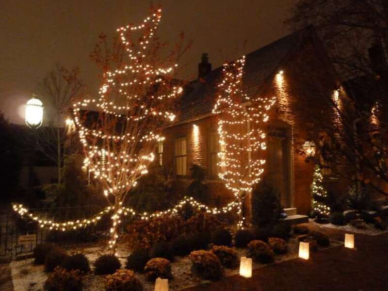 Village Lights celebration in German Village, Columbus, Ohio.