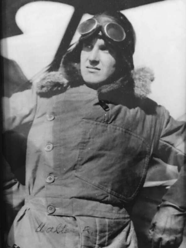 Image of Walter R. Avery dressed in his standard issue flight suit.