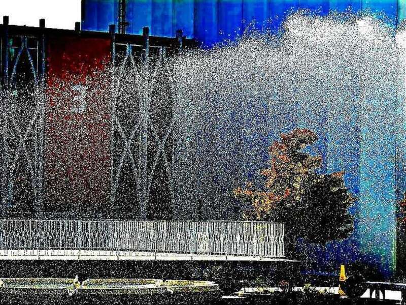 Water gun in a science park