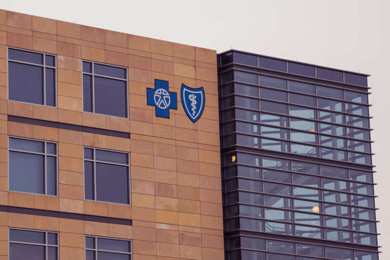 The Wellmark Blue Cross and Blue Shield building in downtown Des Moines, Iowa.