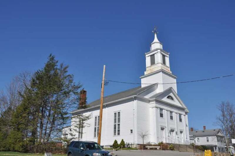 The First Church in Weymouth, part of the Weymouth Meeting House Historic District of Weymouth, Massachusetts.