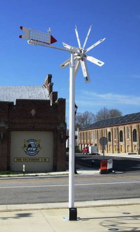 The Vollis Simpson Whirliigig Park on Goldsboro Street S. at Douglas Street S. in Wilson, North Carolina, opened on November 2, 2017 to document, conserve, and display the large whirlgigs from Simpson's property in Lucama, North Carolina. Wilson held